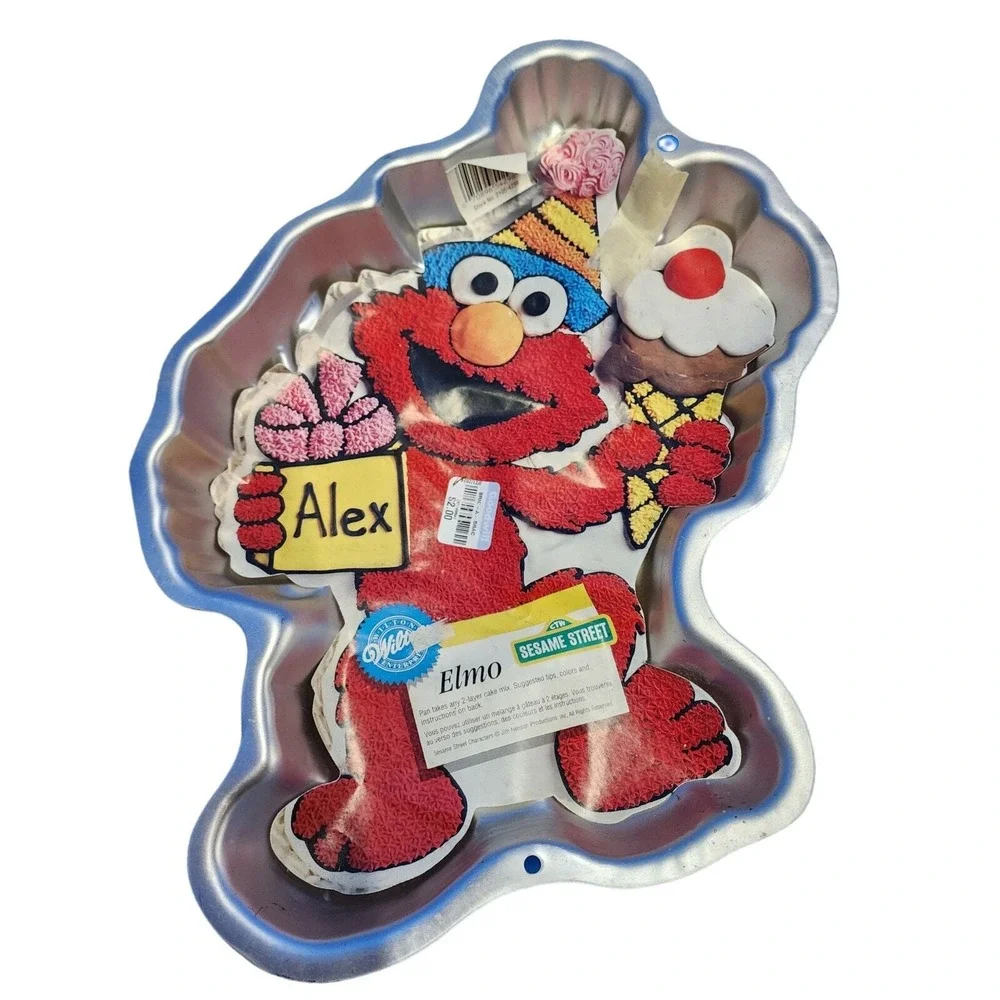 WILTON Sesame Street Elmo Cake Baking Pan Mold‎ - Vintage Retro